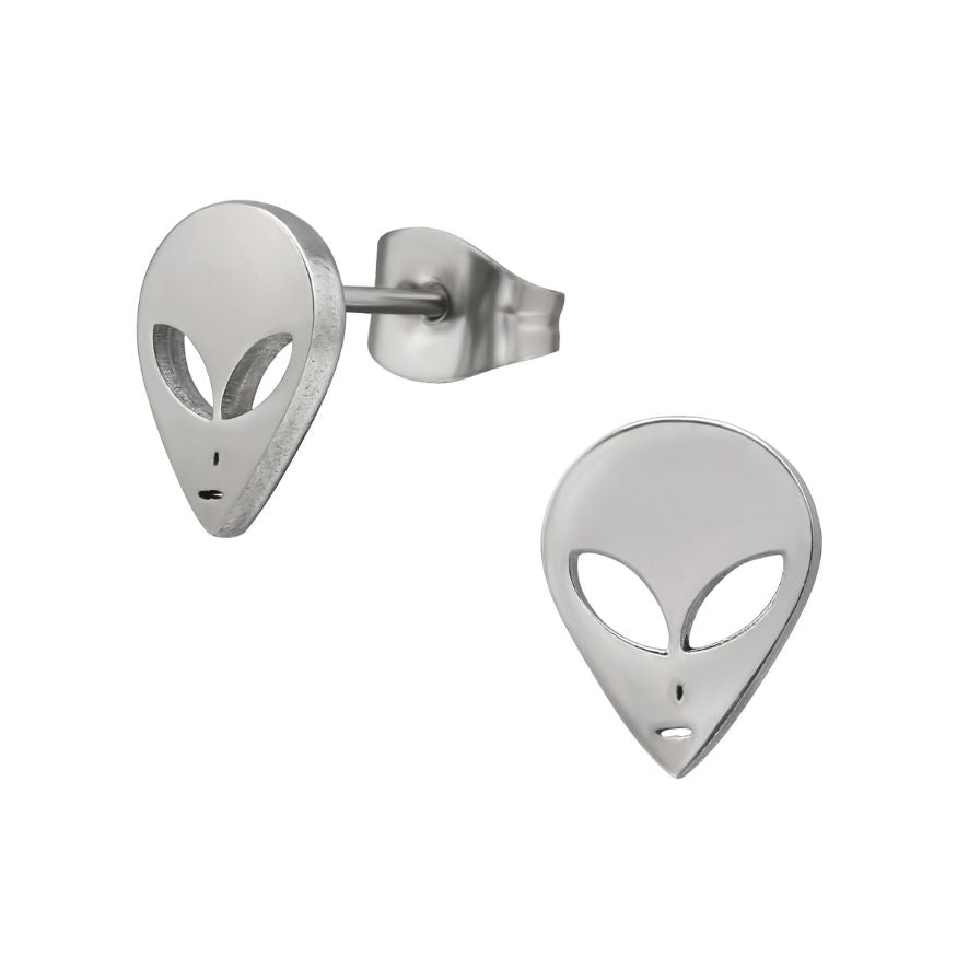 Fun Steel Studs - LadyBug Earrings, Alien, Penguin & Dog Paw Heart Earrings