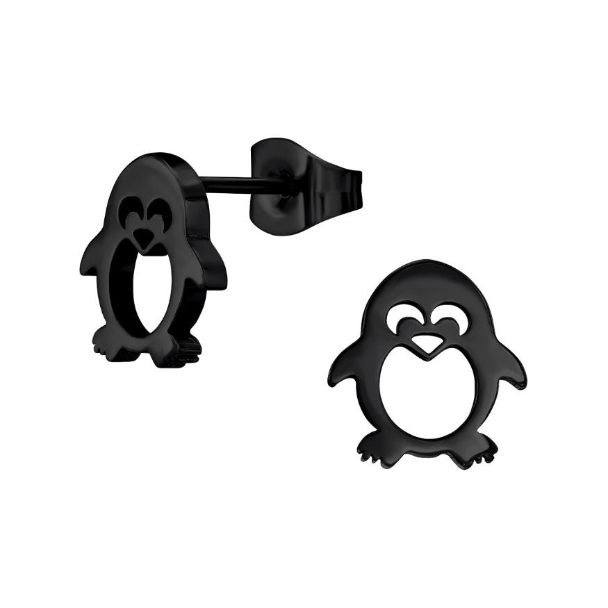 Fun Steel Studs - LadyBug Earrings, Alien, Penguin & Dog Paw Heart Earrings