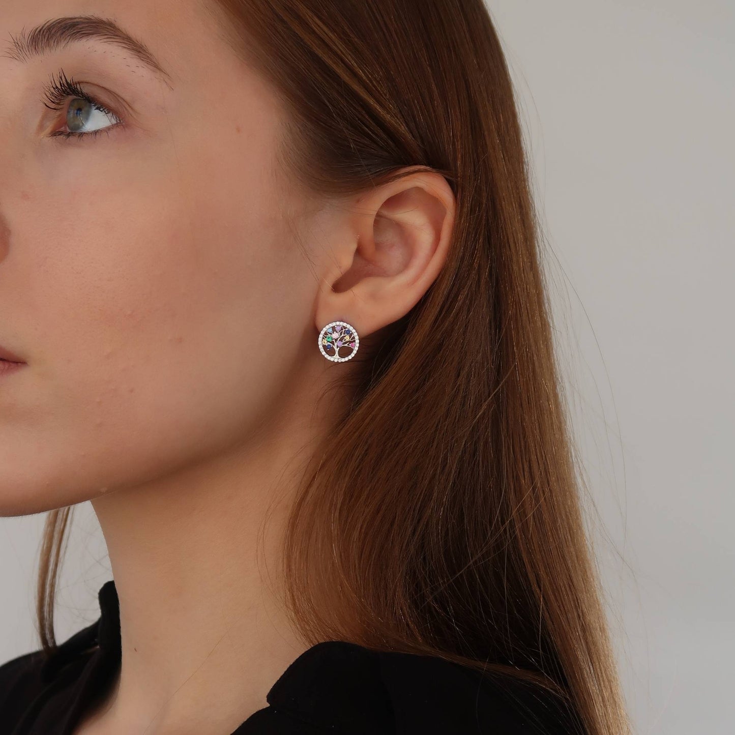 TREE OF LIFE STUDS - Sterling Silver Earrings for Women