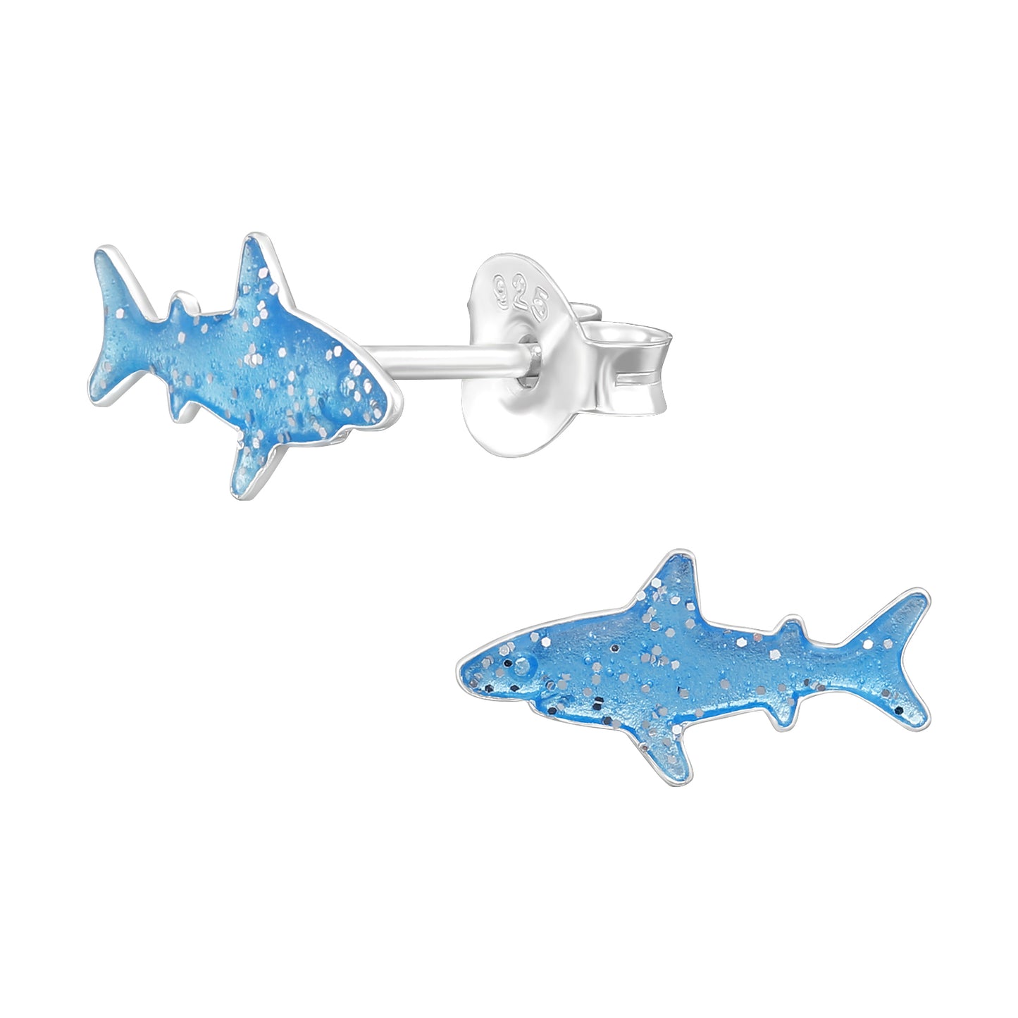 Glitter Shark Earrings - Kids Jewellery