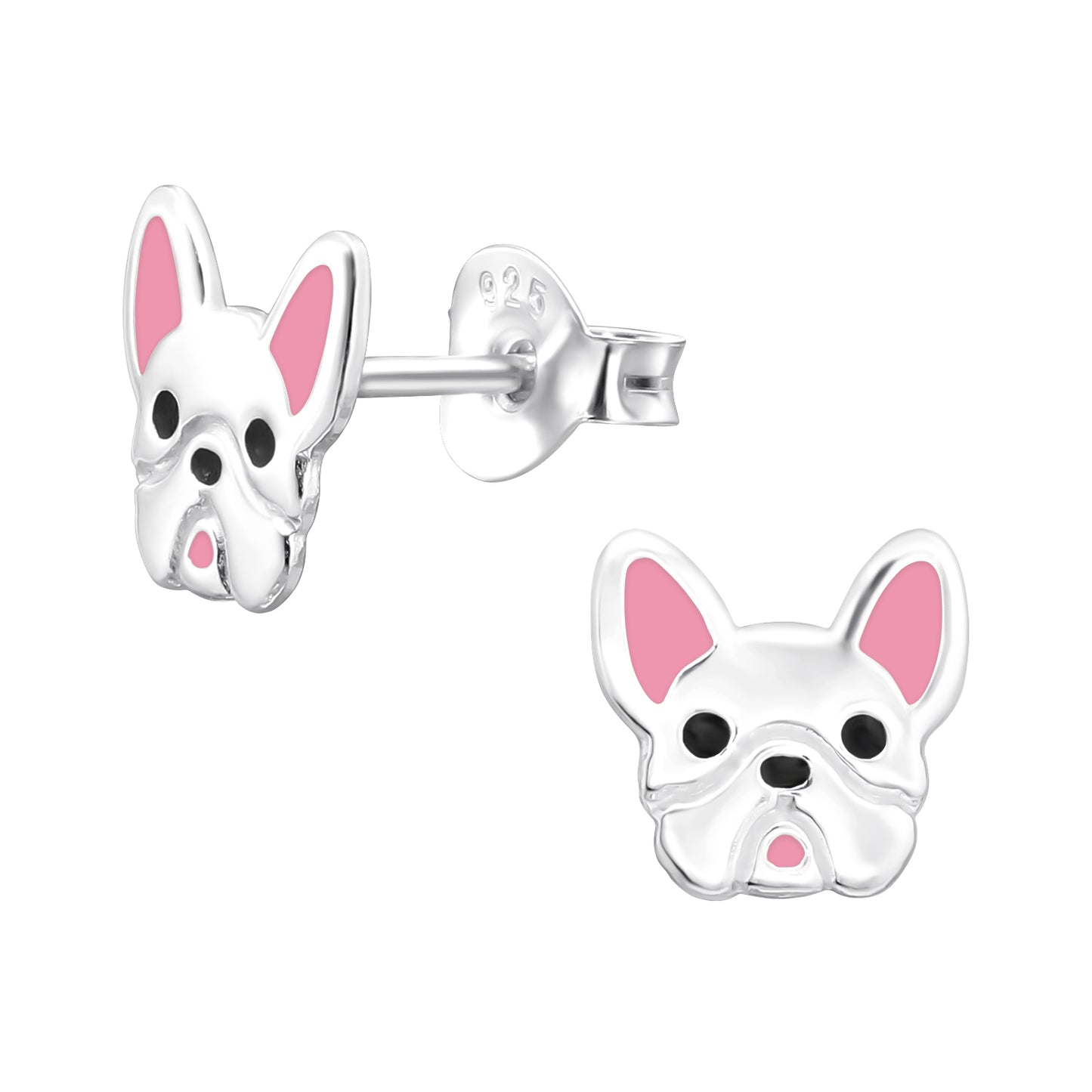 Kids Dog Studs - French Bulldog Pug Earrings