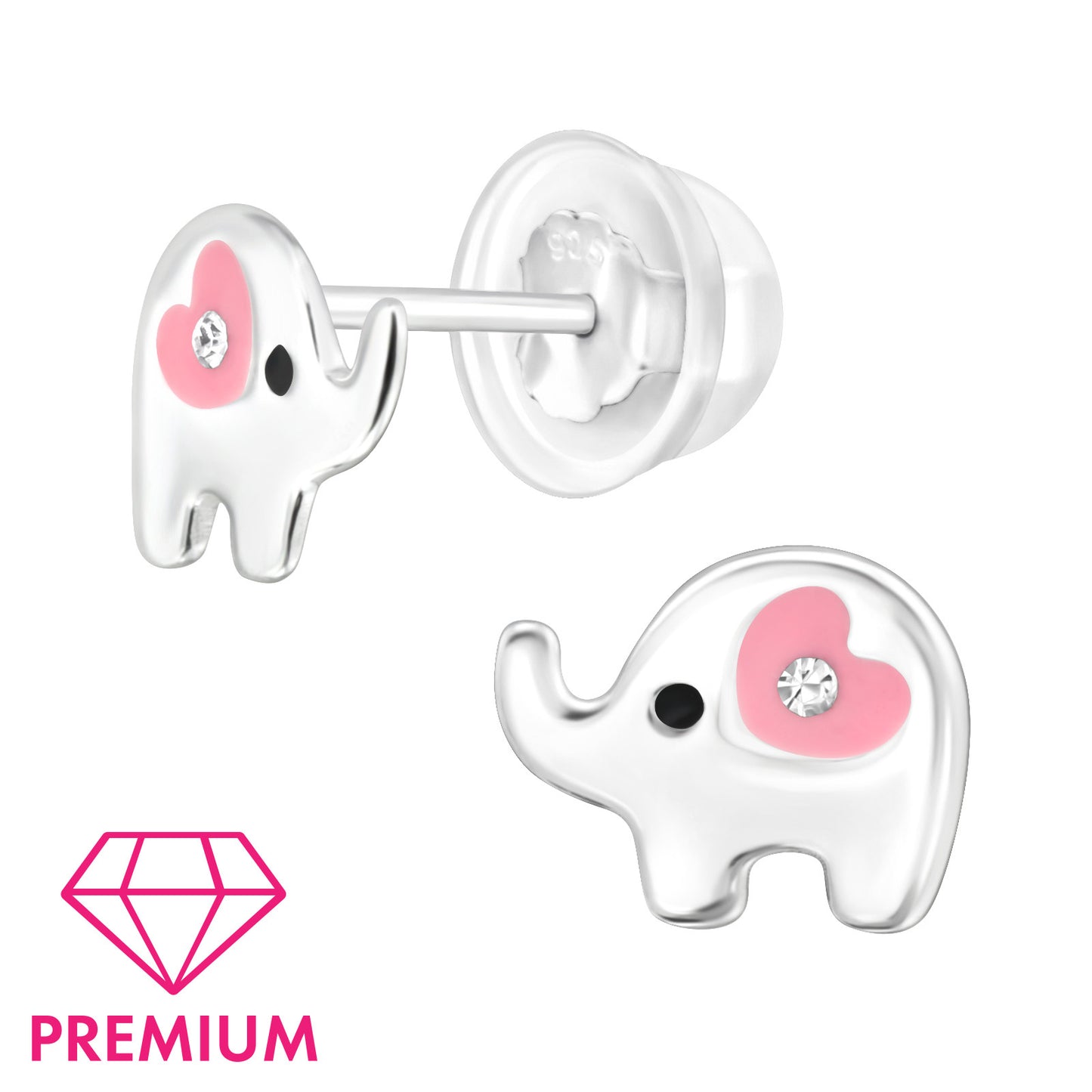 Elephant Earrings - Premium Sterling Silver for Kids