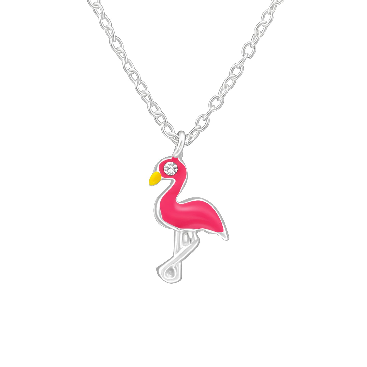 Flamingo Necklace for Kids, Children's Animal Jewellery