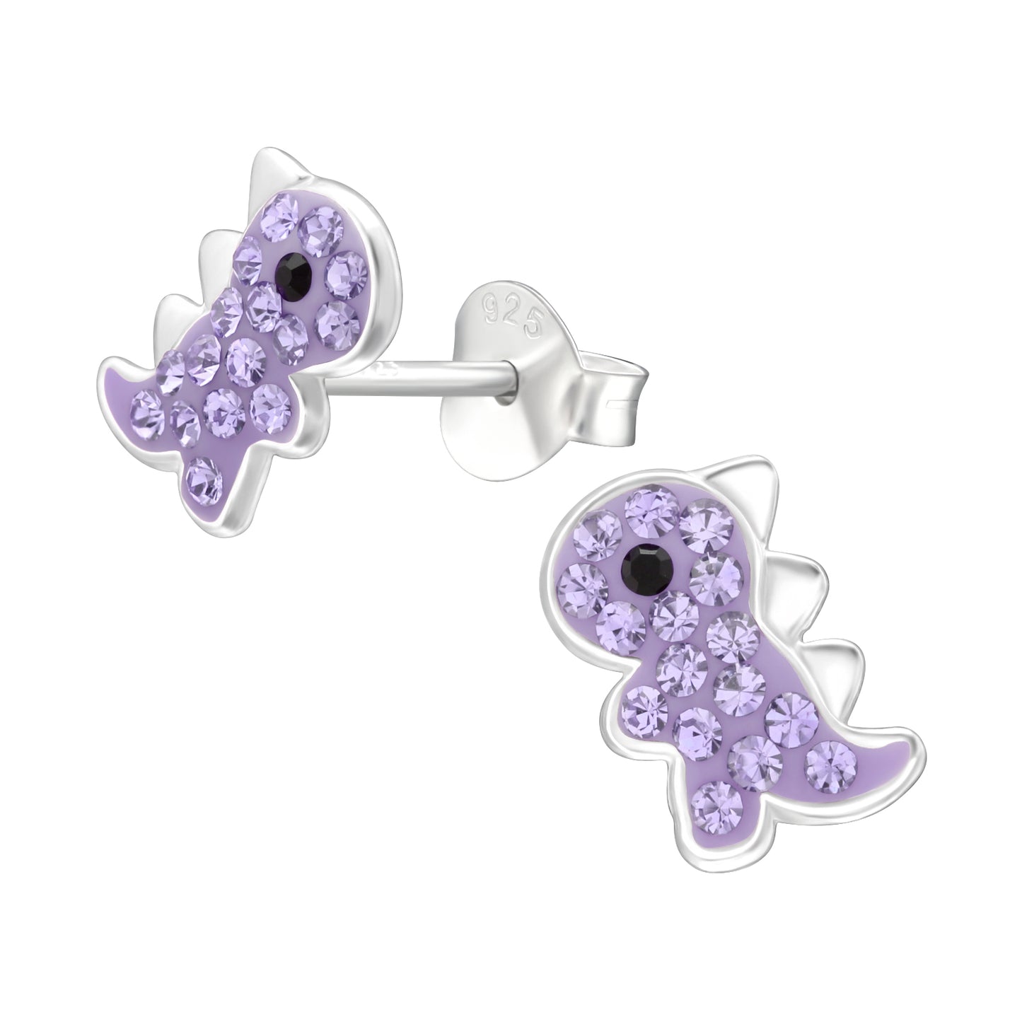 Purple Dinosaur Earrings for kids and Childrens Jewellery