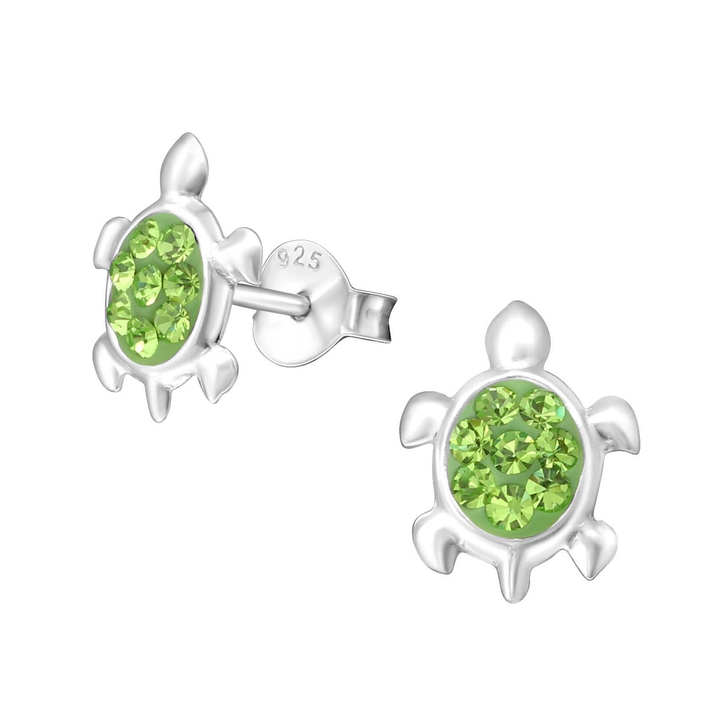 Kids Turtle Earrings green