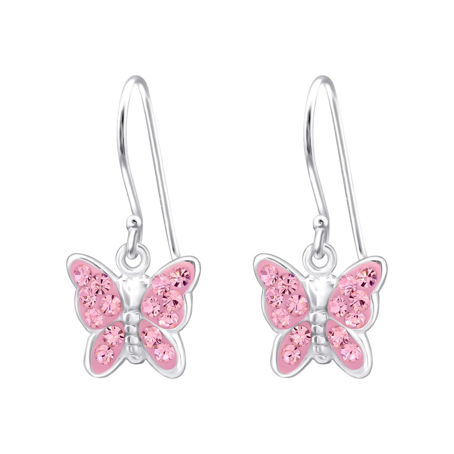 Butterfly Earrings, Drop Hanging Dangle Earrings