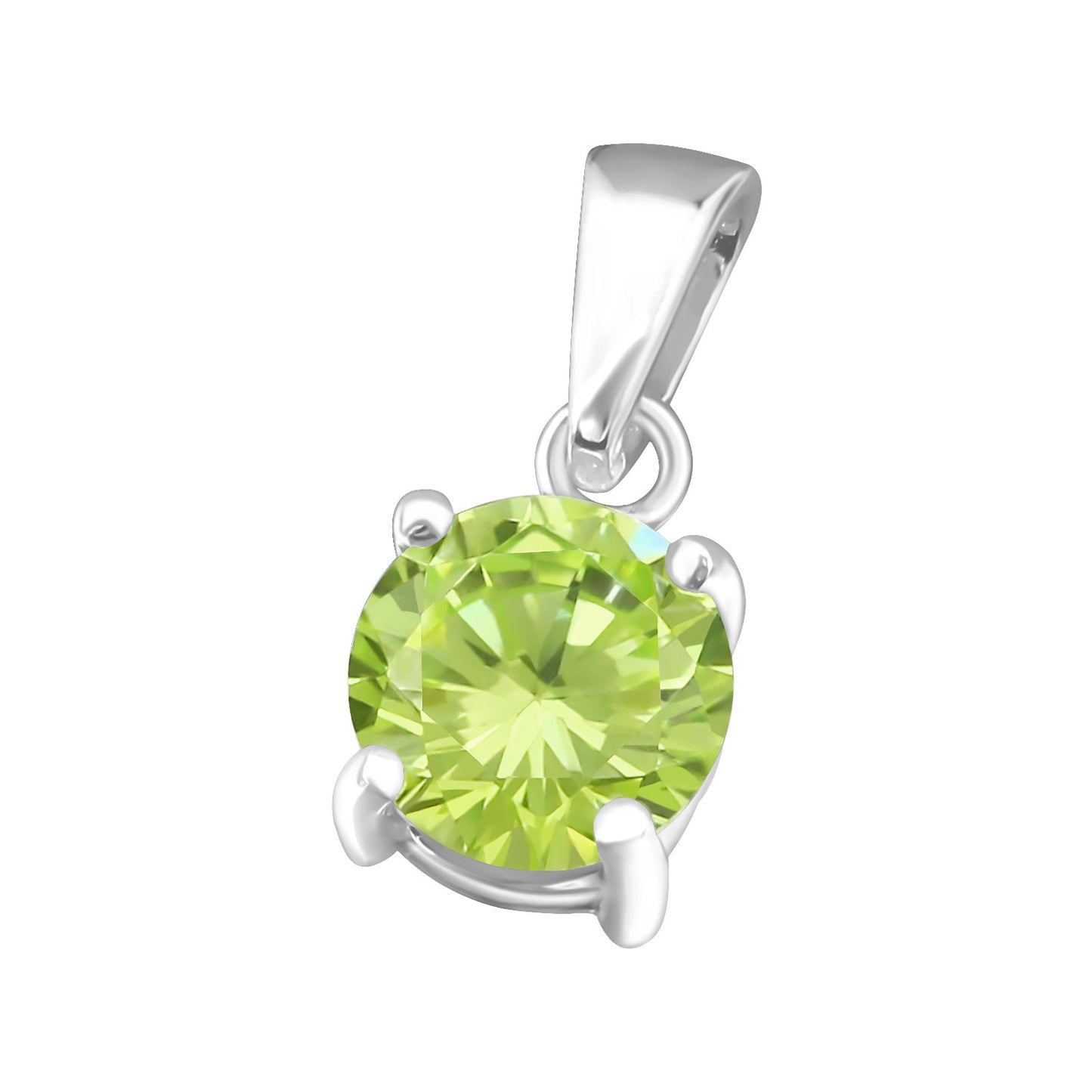 925 Birthstone Pendant - Sterling Silver & Cubic Zirconia