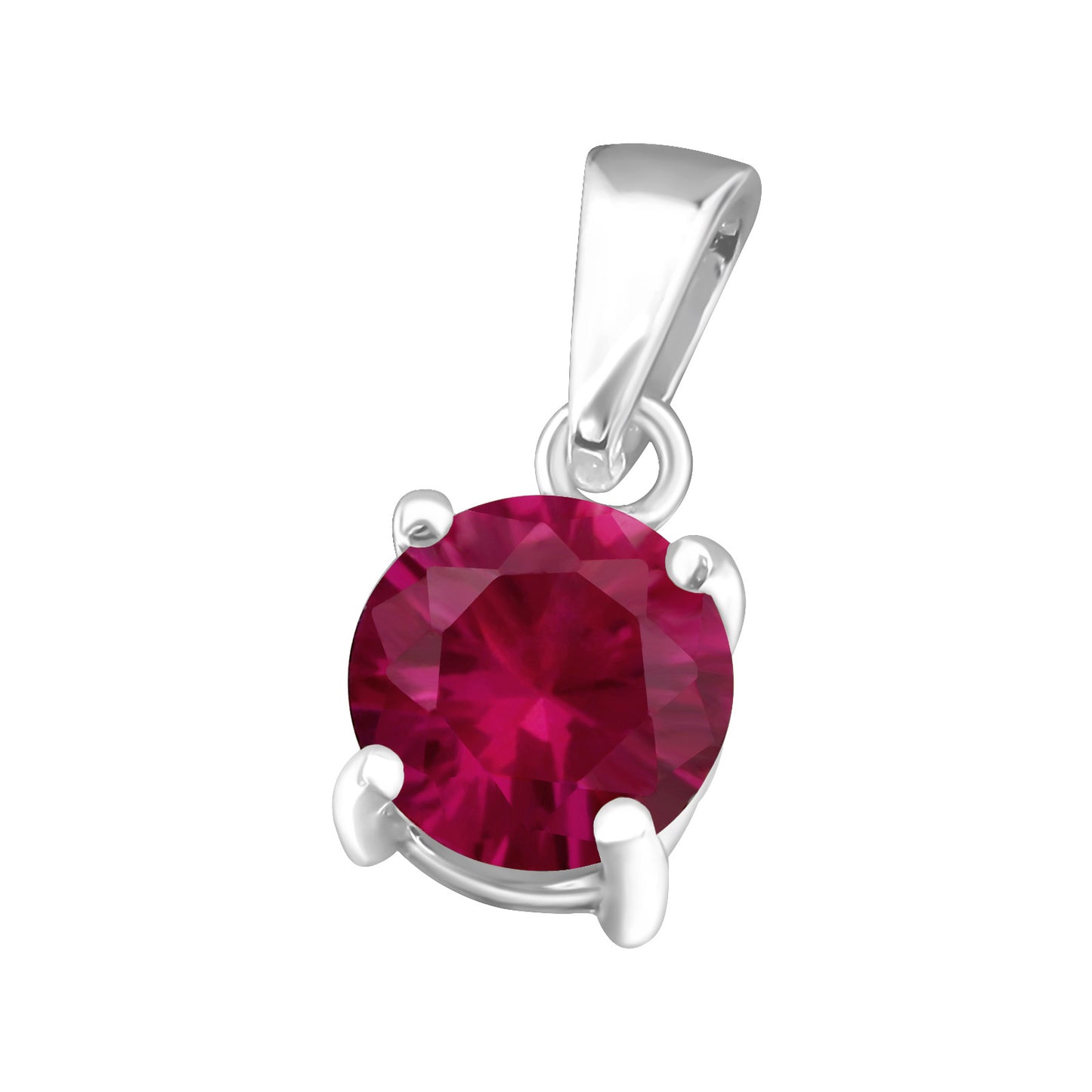 925 Birthstone Pendant - Sterling Silver & Cubic Zirconia
