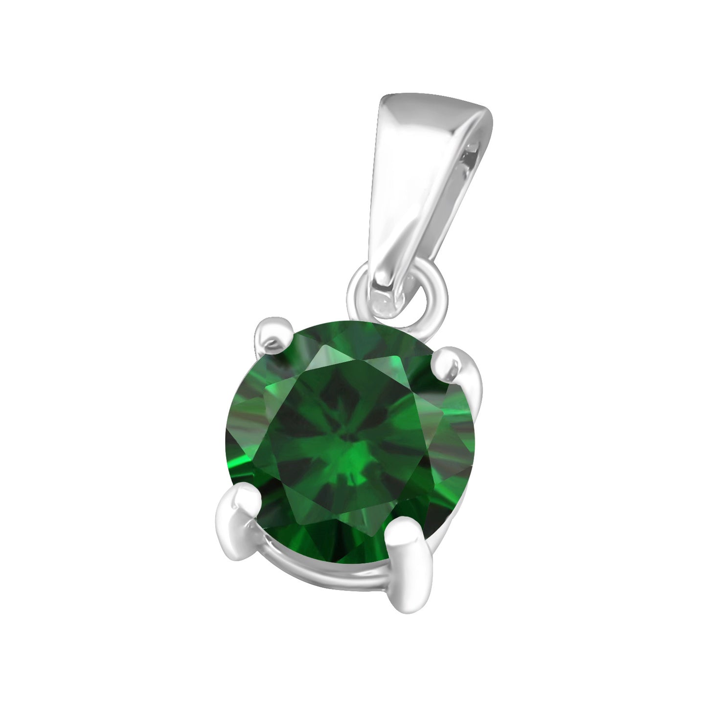 925 Birthstone Pendant - Sterling Silver & Cubic Zirconia