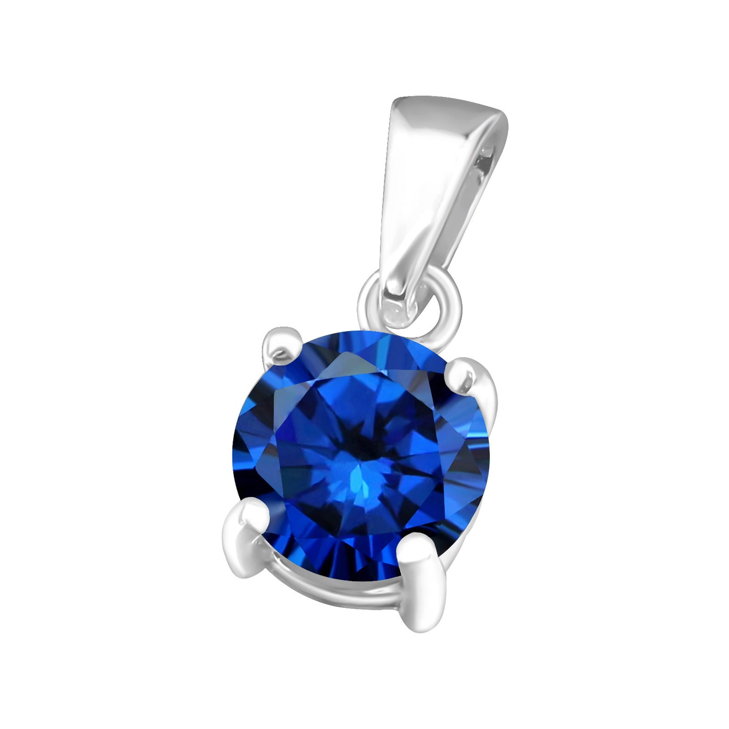 925 Birthstone Pendant - Sterling Silver & Cubic Zirconia