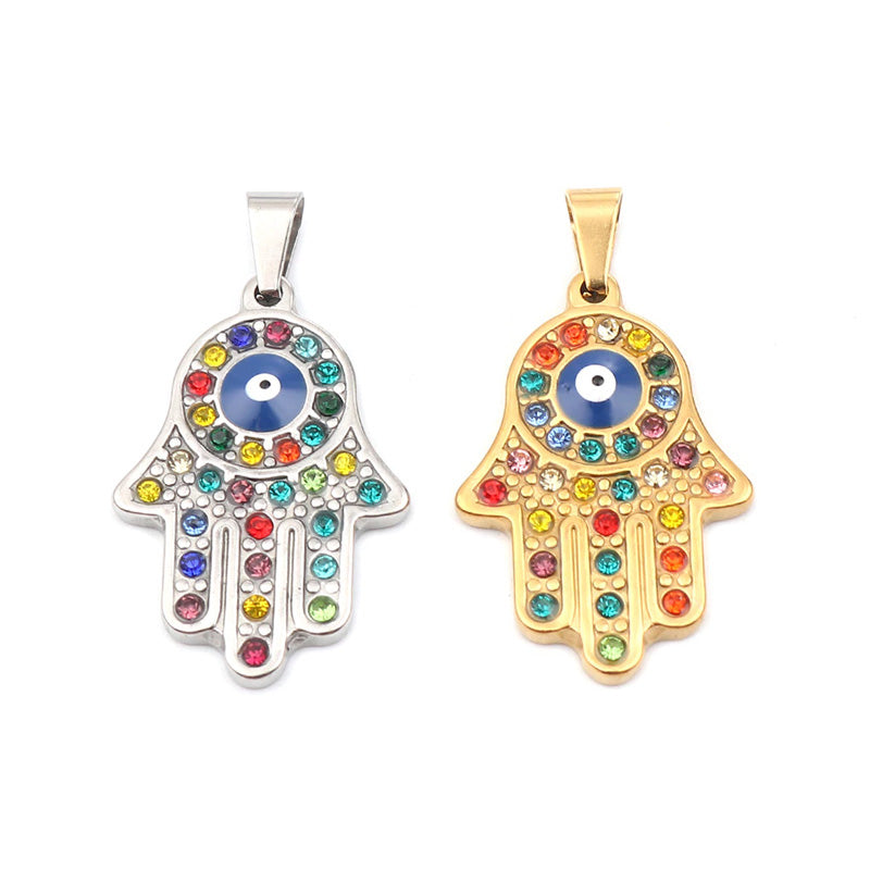 Hamsa Charm - Evil Eye Fatima Hand Protection Symbol
