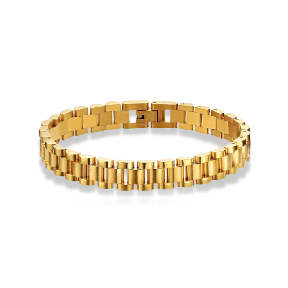 "The Waterproof Bracelet" - 18K Gold Plated Solid Stainless Steel Wristband