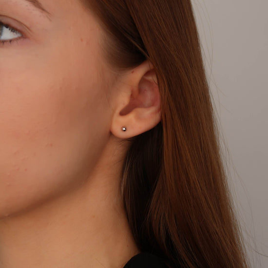 Silver Ball Studs - Made from Sterling Silver