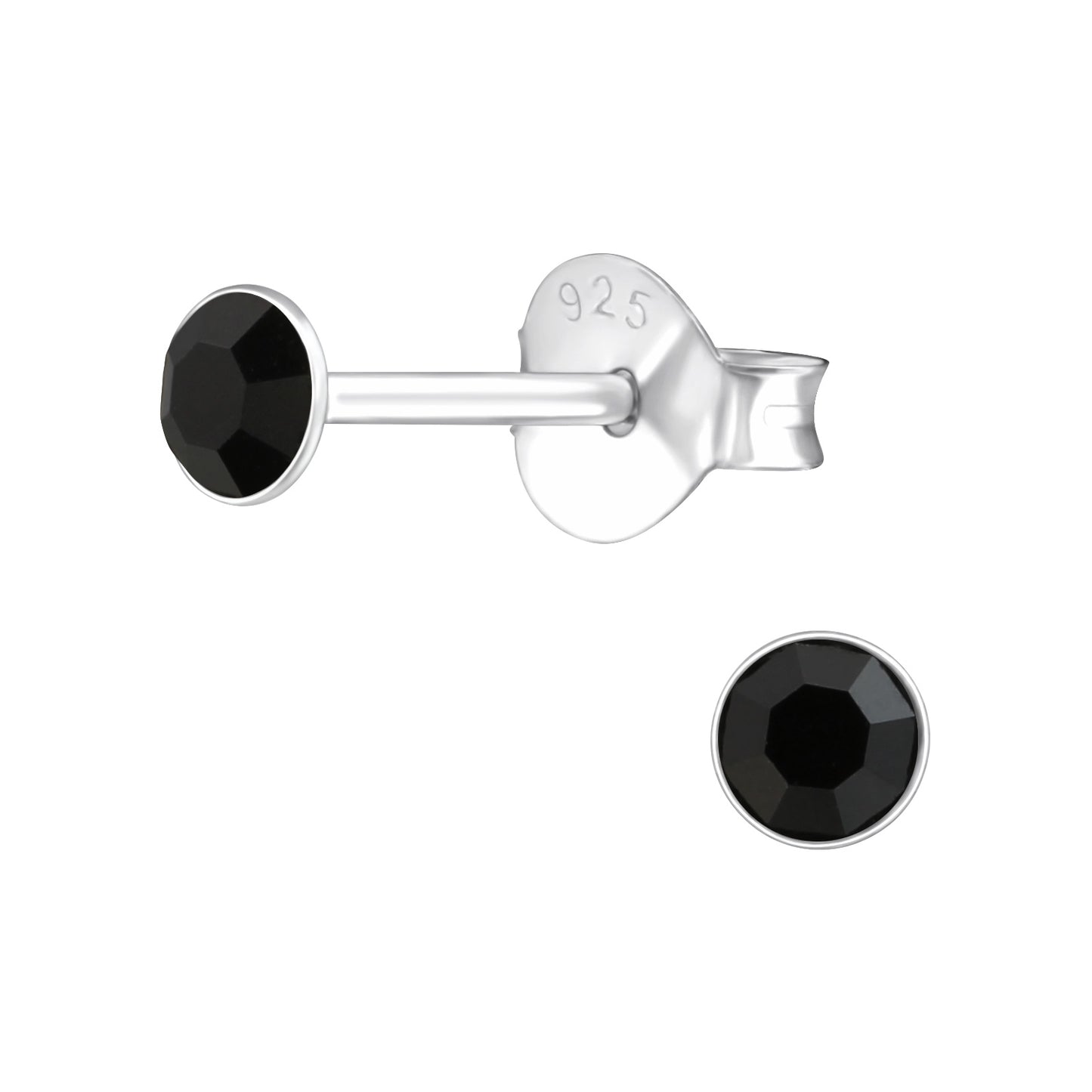 3MM STUDS (10 shades) - 925 Sterling Silver Earrings