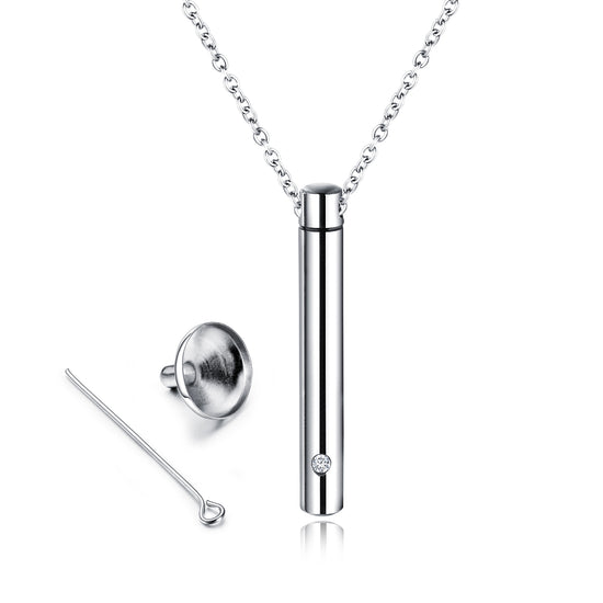 Urn Necklace for Ashes - Stainless Steel