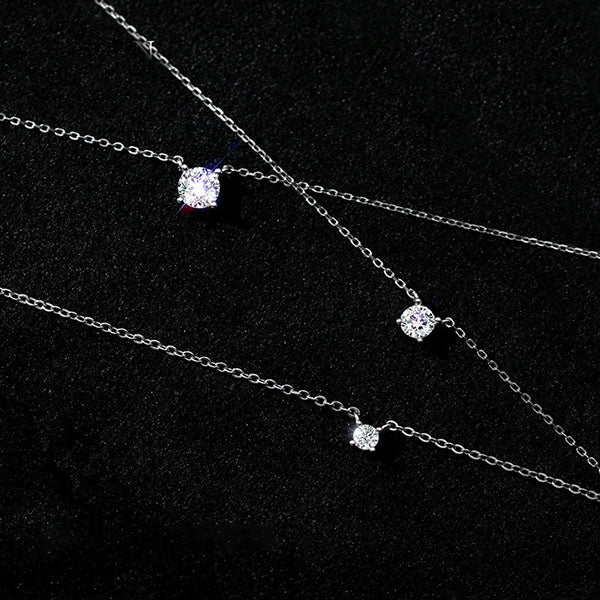 Tiny Crystal Pendant Women s Girls Sparkling Shiny Crystal Necklace Oz Jewellery Decor